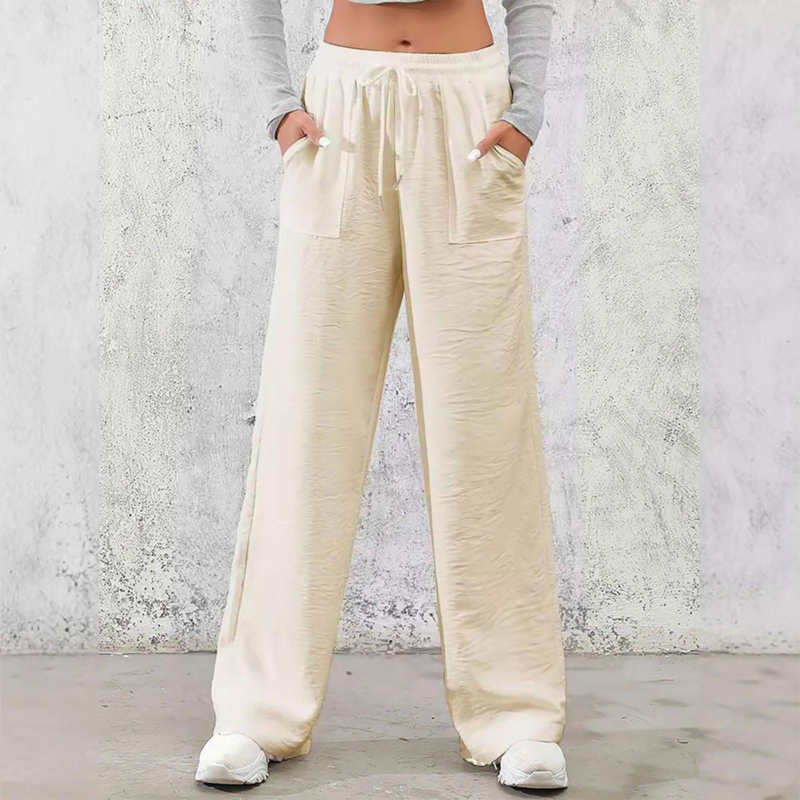 Women s Fashion Pants Solid Color Elastic Waist Casual Pants With Pockets S темно-синього кольору
Women s Fashion Pants Solid Color Elastic Waist Casual Pants With Pockets S темно-синього кольору