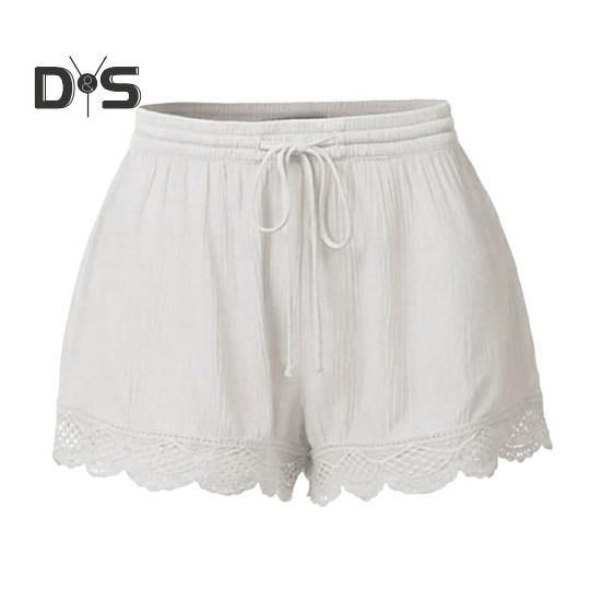 Женские летние шорты с эластичной резинкой на талии, однотонные шорты с кружевной отделкой, свободный крой, эластичные обтягивающие штаны для йоги S белый
Женские летние шорты с эластичной резинкой на талии, однотонные шорты с кружевной отделкой, свободный крой, эластичные обтягивающие штаны для йоги S белый