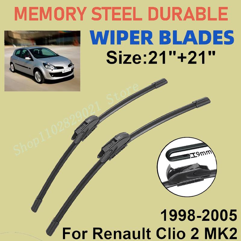 2PCS Wiper Blades Set Kit For Renault Clio 2 MK2 1998-2005 Front Windshield Brushes Windscreen Window Accessories чёрный
2PCS Wiper Blades Set Kit For Renault Clio 2 MK2 1998-2005 Front Windshield Brushes Windscreen Window Accessories чёрный