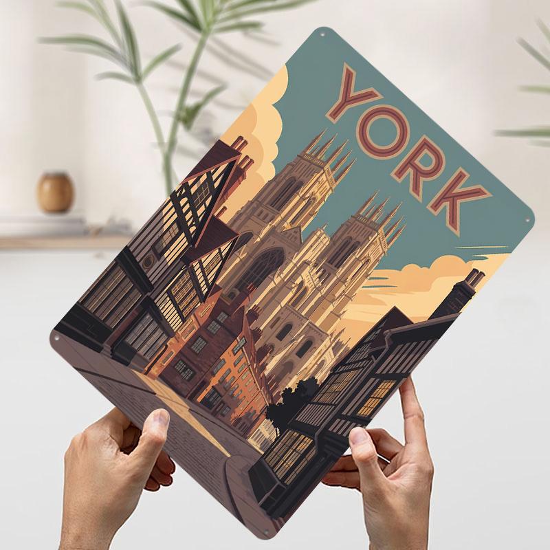 York Travel Poster Customized Wall Art Vintage Metal Signs Retro Tin Plaque for Man Cave Room Decoration Luxury Home Decor Items 7.9x11.8In(20x30cm)
York Travel Poster Customized Wall Art Vintage Metal Signs Retro Tin Plaque for Man Cave Room Decoration Luxury Home Decor Items 7.9x11.8In(20x30cm)