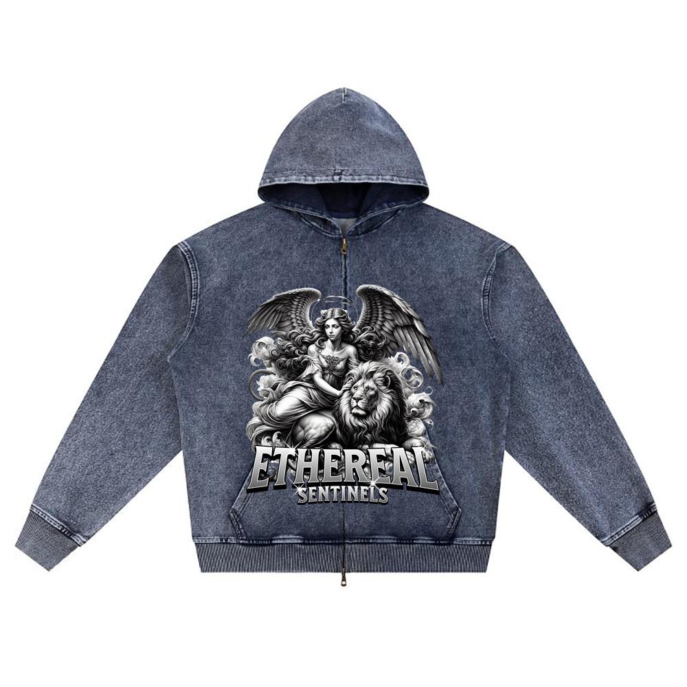 DTG print Knitted Denim Zip-Up Hoodie Angel Graphic Brother Print Zipper Hoodies XL темно-синий
DTG print Knitted Denim Zip-Up Hoodie Angel Graphic Brother Print Zipper Hoodies XL темно-синий