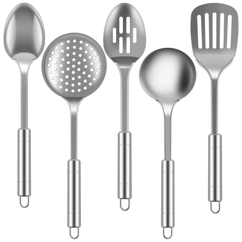 AEE4-5Pcs Kitchen Cooking Utensils Set Stainless Steel Shovel Soup Spoon Spatula Utensils Dinnerware Cooking Tools серебряный
AEE4-5Pcs Kitchen Cooking Utensils Set Stainless Steel Shovel Soup Spoon Spatula Utensils Dinnerware Cooking Tools серебряный