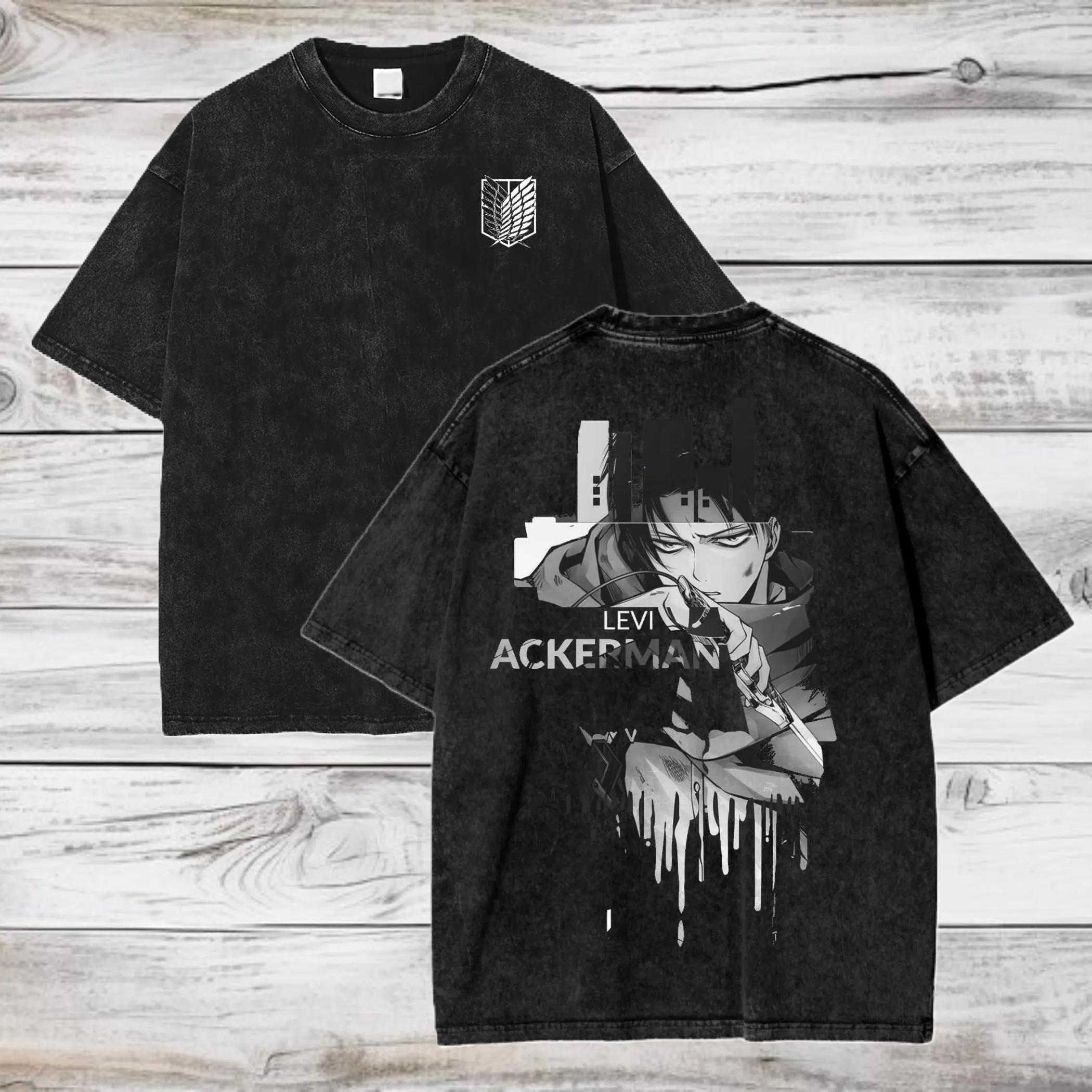 Attack on Titan Levi Ackerman Cotton Washed Short Sleeve Shirt Comfortable Breathable HighQuality Ins YK Style M
Attack on Titan Levi Ackerman Cotton Washed Short Sleeve Shirt Comfortable Breathable HighQuality Ins YK Style M