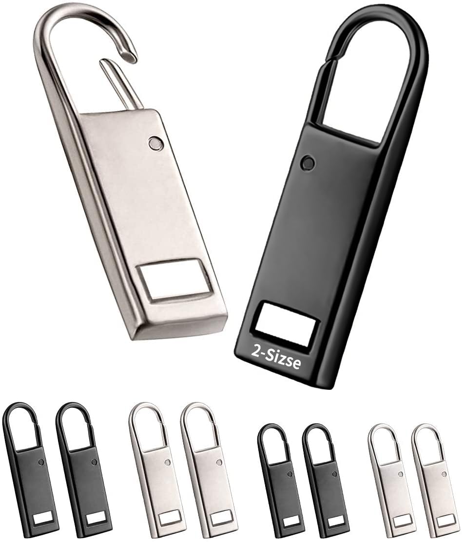 One Enjoy Replacement Zipper Pack of Made of Easy to Zipper Sewing and Pulls, 8, Metal, Install, Bag/Wallet/Clothing/Shoes, Repair, Replacement, DIY,
One Enjoy Replacement Zipper Pack of Made of Easy to Zipper Sewing and Pulls, 8, Metal, Install, Bag/Wallet/Clothing/Shoes, Repair, Replacement, DIY,