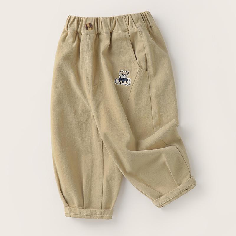 Брюки из чистого хлопка для мальчиков на весну/осень 2025 - Новый стиль для детей, малышей и тоддлеров 90 cm хаки
Брюки из чистого хлопка для мальчиков на весну/осень 2025 - Новый стиль для детей, малышей и тоддлеров 90 cm хаки