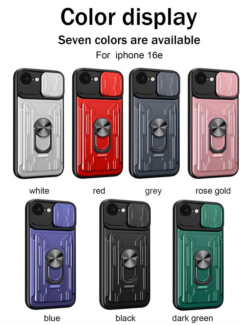 For Iphone 16E SE4 Case Luxury Magnet Holder Ring Case For iphone 16e Slide Lens Protector Multi Function Hard Armor Cover For iphone 16E
For Iphone 16E SE4 Case Luxury Magnet Holder Ring Case For iphone 16e Slide Lens Protector Multi Function Hard Armor Cover For iphone 16E