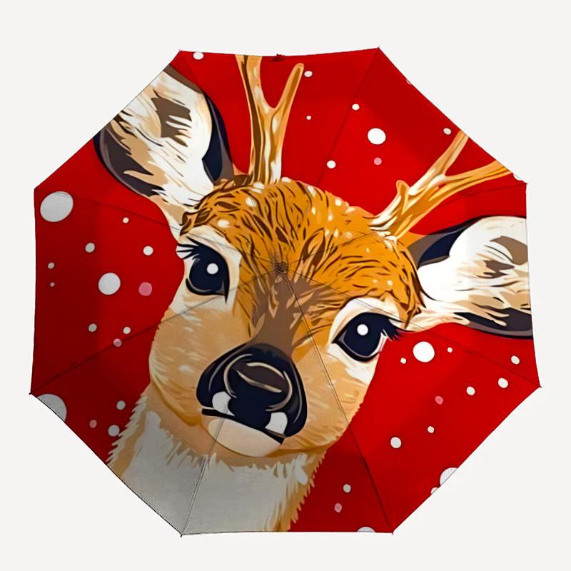 1pc Deer Winter Automatic Folding Umbrella - 8-Rib Compact Travel Umbrella Durable & Portable for Outdoor Use, Perfect Gift for Birthdays081
1pc Deer Winter Automatic Folding Umbrella - 8-Rib Compact Travel Umbrella Durable & Portable for Outdoor Use, Perfect Gift for Birthdays081