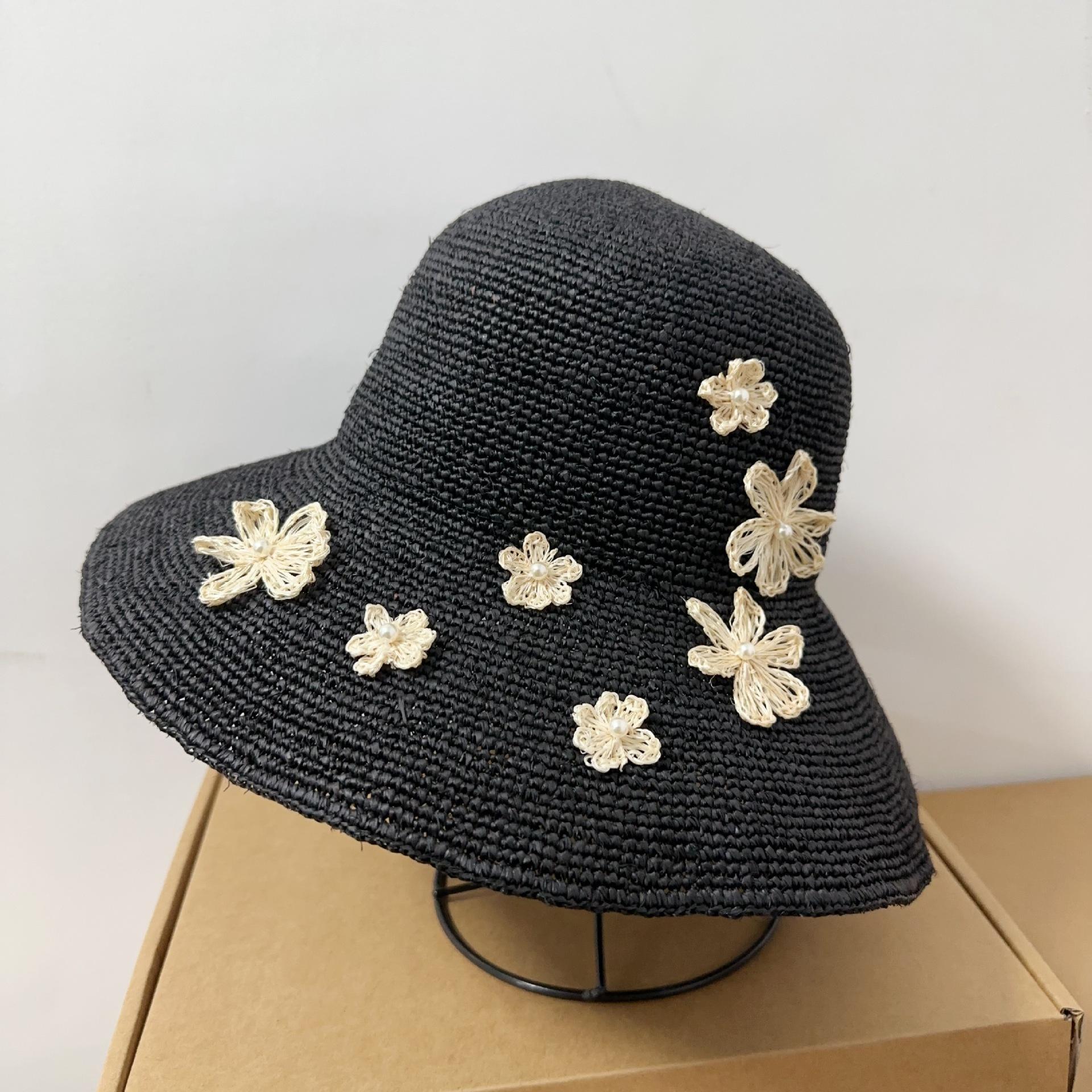 Women Raffia Bucket Sun Hat Handmade 3D Flower Wide Brim Foldable Beach Vacation Hat M 56-58CM чорний
Women Raffia Bucket Sun Hat Handmade 3D Flower Wide Brim Foldable Beach Vacation Hat M 56-58CM чорний