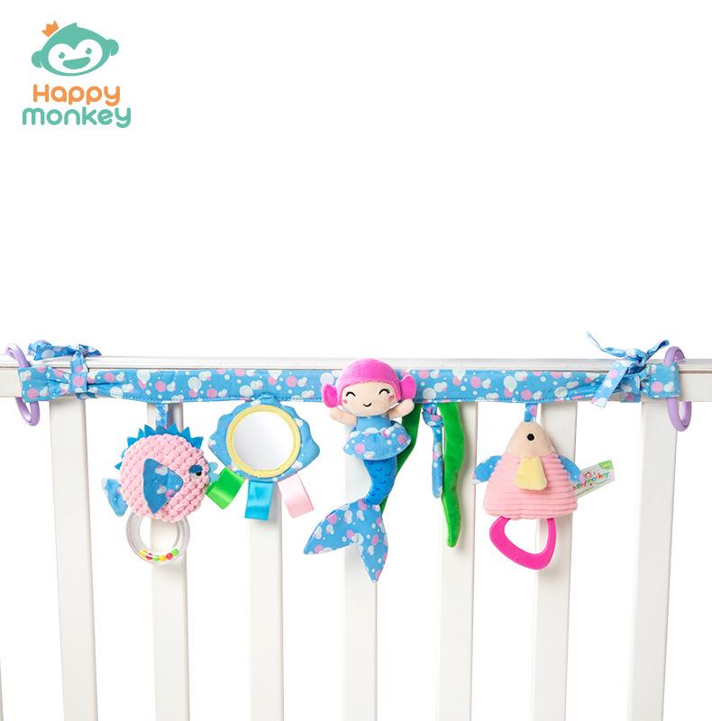 Мобиль для новорожденных «Счастливая обезьянка»: Плюшевая подвеска на коляску и успокаивающая подвесная игрушка для автомобиля с колокольчиком для новорожденных
Мобиль для новорожденных «Счастливая обезьянка»: Плюшевая подвеска на коляску и успокаивающая подвесная игрушка для автомобиля с колокольчиком для новорожденных