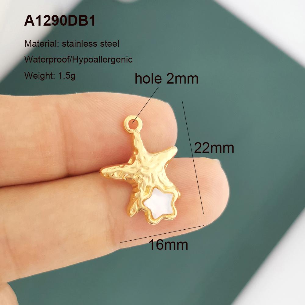 Large Pendant Charm for Necklace Big Starfish Shell Ocean Jellyfish Statement Stainless Steel White Resin Golden PVD Plated
Large Pendant Charm for Necklace Big Starfish Shell Ocean Jellyfish Statement Stainless Steel White Resin Golden PVD Plated