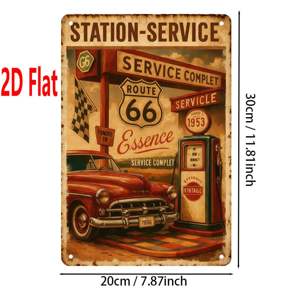 Vintage Route Gas Station Car Metal Sign x Outdoor Wall Plaque Retro Auto Art for Study Dining Room 20x30cm(7.8x11.8inch)
Vintage Route Gas Station Car Metal Sign x Outdoor Wall Plaque Retro Auto Art for Study Dining Room 20x30cm(7.8x11.8inch)