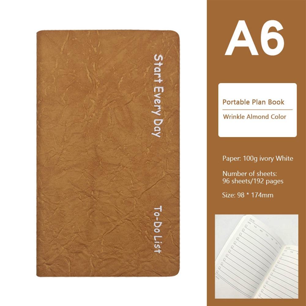 Faux Leather Cover Todolist Notebook Multicolor Lined Notepad Creative Daily Planner Student коричневий
Faux Leather Cover Todolist Notebook Multicolor Lined Notepad Creative Daily Planner Student коричневий