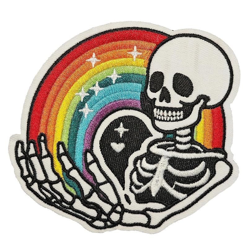 Wikineon rainbow skeleton patch For both ironing and sewing | Stylish design for adults Embroidered patches for jackets, parkas, and jeans
Wikineon rainbow skeleton patch For both ironing and sewing | Stylish design for adults Embroidered patches for jackets, parkas, and jeans