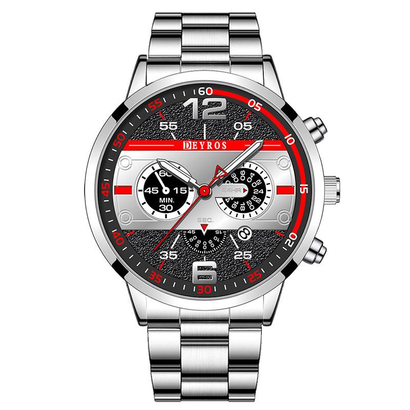 New Men s Watch Calendar Watch Stainless Steel Watch Quartz Watch Casual Fashion Student Watch Men s Watch Large Digital Watch срібний
New Men s Watch Calendar Watch Stainless Steel Watch Quartz Watch Casual Fashion Student Watch Men s Watch Large Digital Watch срібний