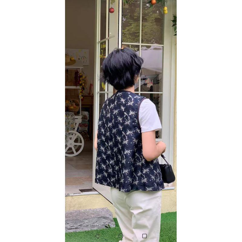 Sold Out! Export First-Line Brand ~ Pursuing Quality Women s Bright Line round Neck Gilding Wide Feeling Hidden Hook Vest Spring & Fall Dark blue L
Sold Out! Export First-Line Brand ~ Pursuing Quality Women s Bright Line round Neck Gilding Wide Feeling Hidden Hook Vest Spring & Fall Dark blue L