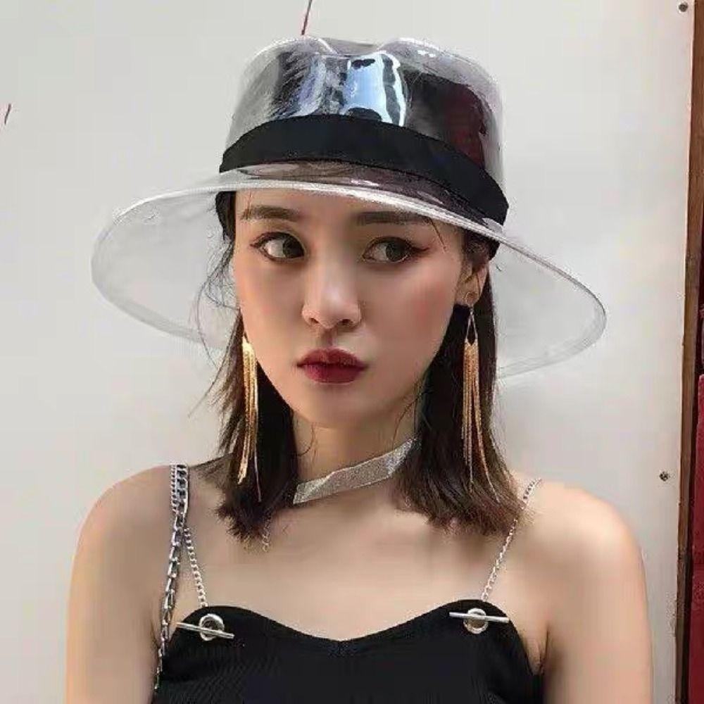 Waterproof Transparent Fisherman Hat Solid Color Sun Cap Clear Bucket Hat Outdoor білий
Waterproof Transparent Fisherman Hat Solid Color Sun Cap Clear Bucket Hat Outdoor білий