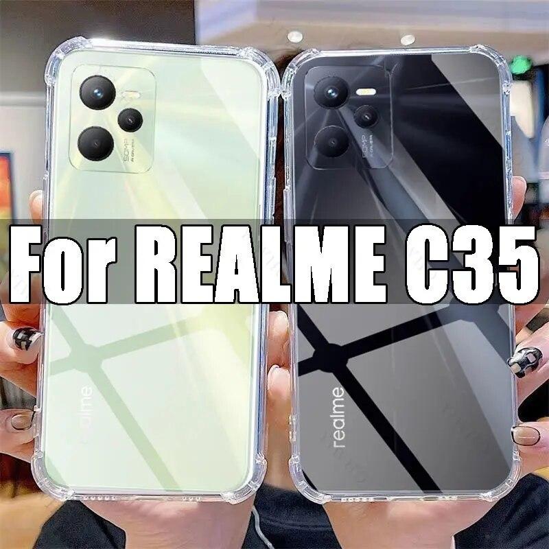 Прозрачный чехол для телефона Realme C35, прозрачный чехол из ТПУ Realme C 35 6,6 дюйма, RMX3511, противоударные чехлы с защитой от царапин
Прозрачный чехол для телефона Realme C35, прозрачный чехол из ТПУ Realme C 35 6,6 дюйма, RMX3511, противоударные чехлы с защитой от царапин