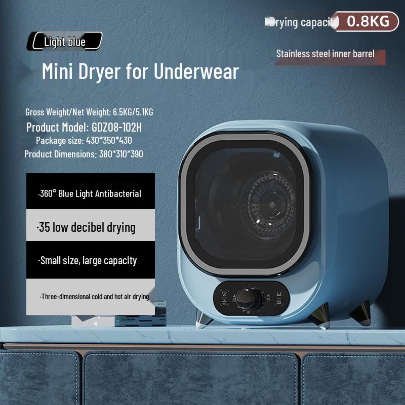 Compact Mini Drum Clothes Dryer for Quick Drying: Perfect for Underwear, Pants, Baby Clothes, and Dormitory Use.
Compact Mini Drum Clothes Dryer for Quick Drying: Perfect for Underwear, Pants, Baby Clothes, and Dormitory Use.