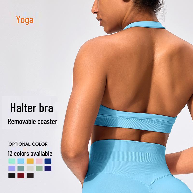 Cloud-Feel Yoga Halter Neck Sports Bra - Tight-Fit, Shockproof, Sexy Back Design Small
Cloud-Feel Yoga Halter Neck Sports Bra - Tight-Fit, Shockproof, Sexy Back Design Small