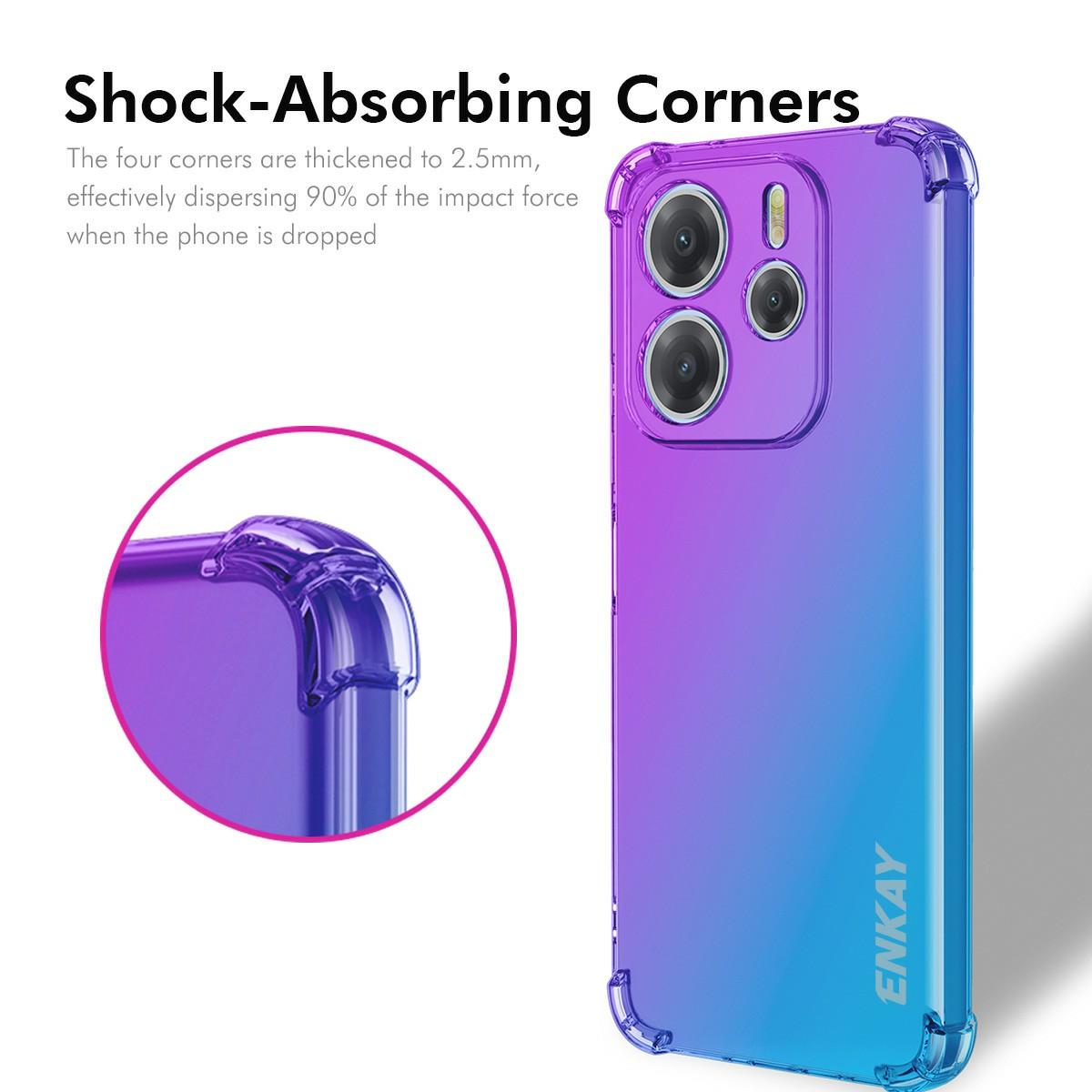 ENKAY For Xiaomi Redmi Note 14 4G (163.25mm) Case Gradient Series Thickened Four Corner Anti-Drop TPU Phone Cover Blue/Pink
ENKAY For Xiaomi Redmi Note 14 4G (163.25mm) Case Gradient Series Thickened Four Corner Anti-Drop TPU Phone Cover Blue/Pink