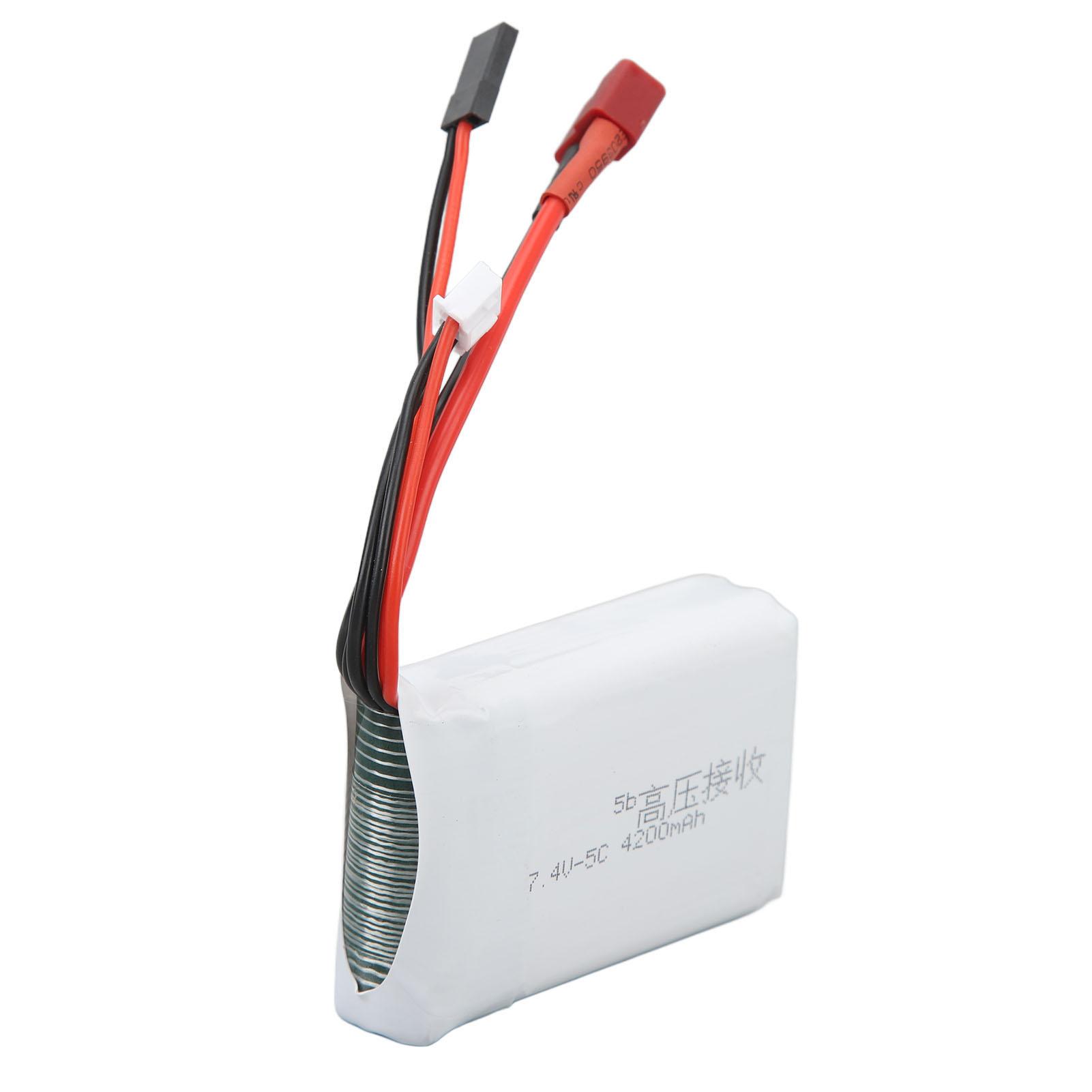 RC 7.4V 4200mAh Lithium Battery Lightweight Overcharge Protection T Plug RC Batteries For RC Toys
RC 7.4V 4200mAh Lithium Battery Lightweight Overcharge Protection T Plug RC Batteries For RC Toys