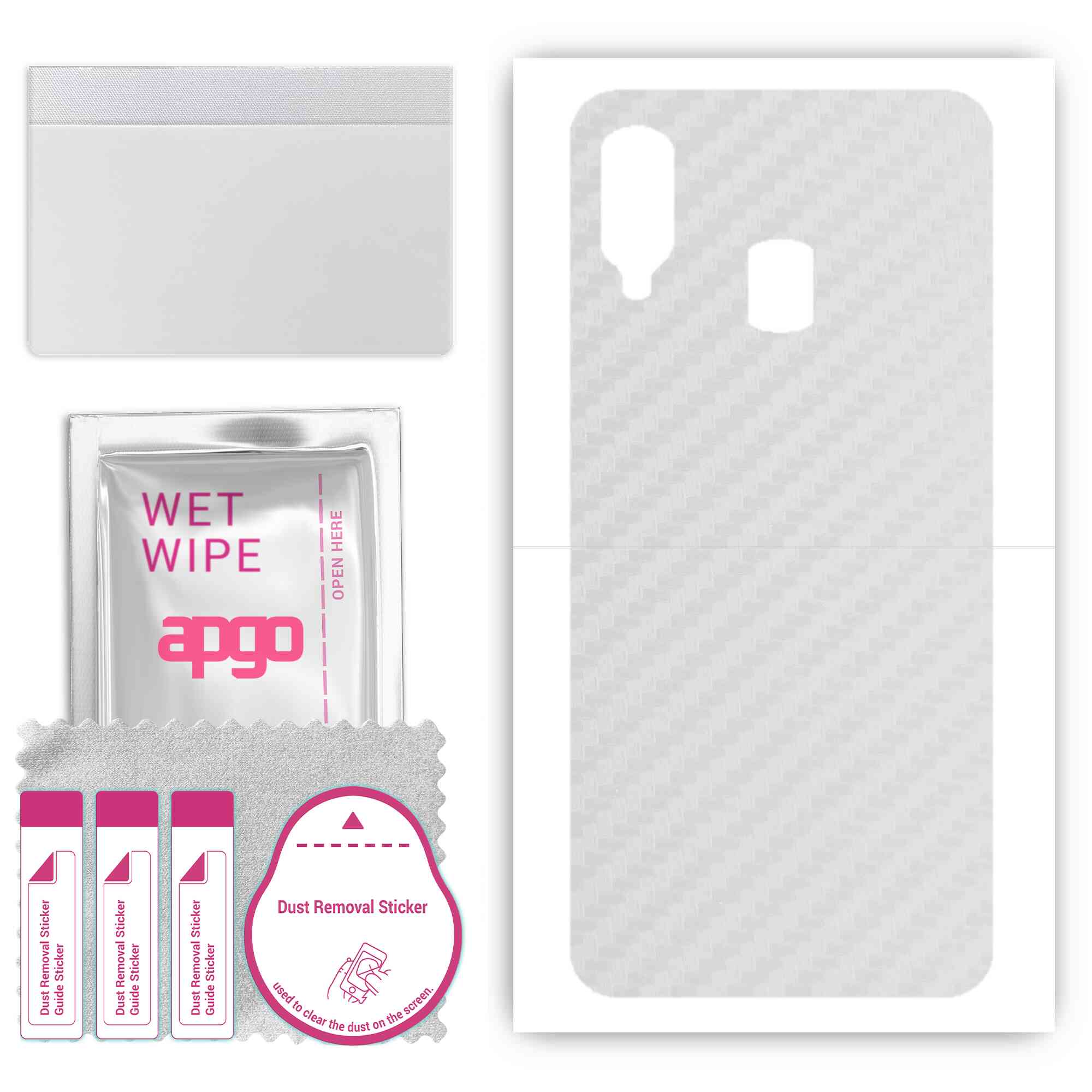 Apgo Protective Skin Sticker for the back compatible with Samsung Galaxy A40, Wrap Film, Foil, Vinyl - Pattern Transparent Carbon
Apgo Protective Skin Sticker for the back compatible with Samsung Galaxy A40, Wrap Film, Foil, Vinyl - Pattern Transparent Carbon
