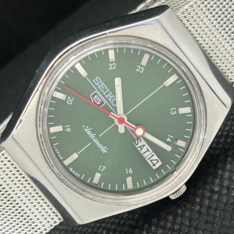 USED VINTAGE SEIKO 5 AUTOMATIC 6309A JAPAN MENS D/D GREEN WATCH 608h-a316651-2 SKU608h-a316651
USED VINTAGE SEIKO 5 AUTOMATIC 6309A JAPAN MENS D/D GREEN WATCH 608h-a316651-2 SKU608h-a316651