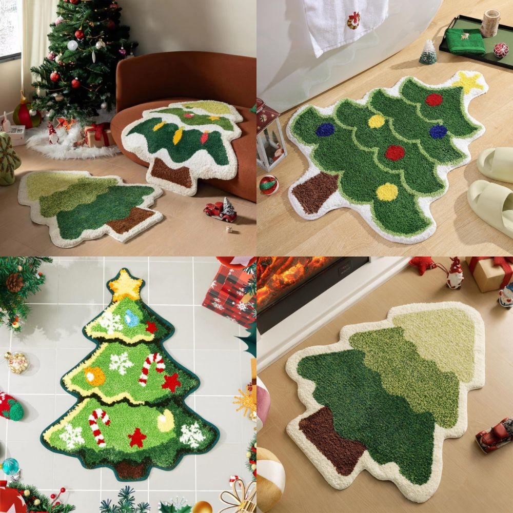 Xmas Tree Shape Christmas Carpet Small Plush Bedroom Rug Holiday Accessories Anti-Slip Backing Bed Side Carpets Home Decor
Xmas Tree Shape Christmas Carpet Small Plush Bedroom Rug Holiday Accessories Anti-Slip Backing Bed Side Carpets Home Decor