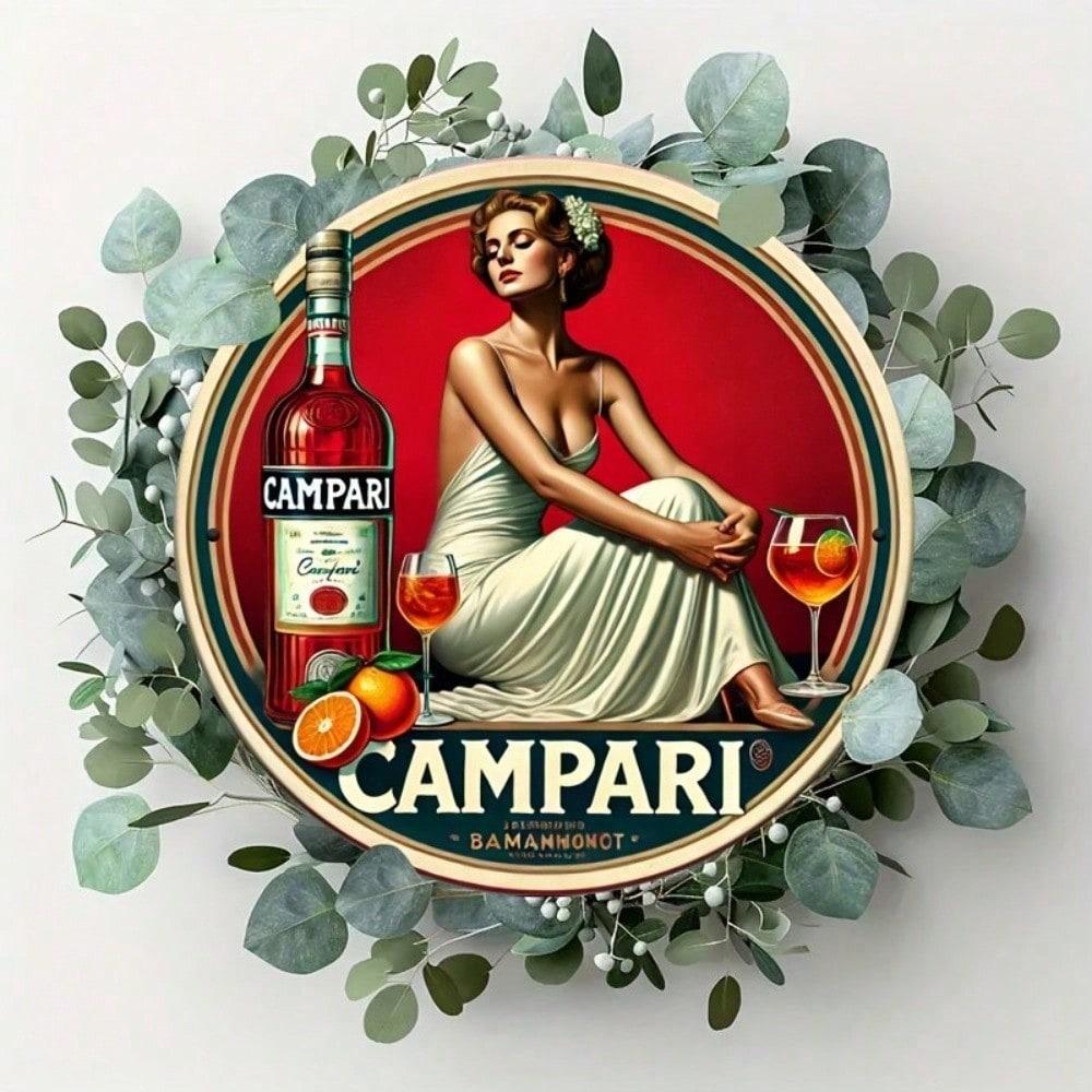 Vintage Campari Metal Tin Sign Retro Wall Decor for Home Bar Man Cave 20x20 різнокольоровий
Vintage Campari Metal Tin Sign Retro Wall Decor for Home Bar Man Cave 20x20 різнокольоровий