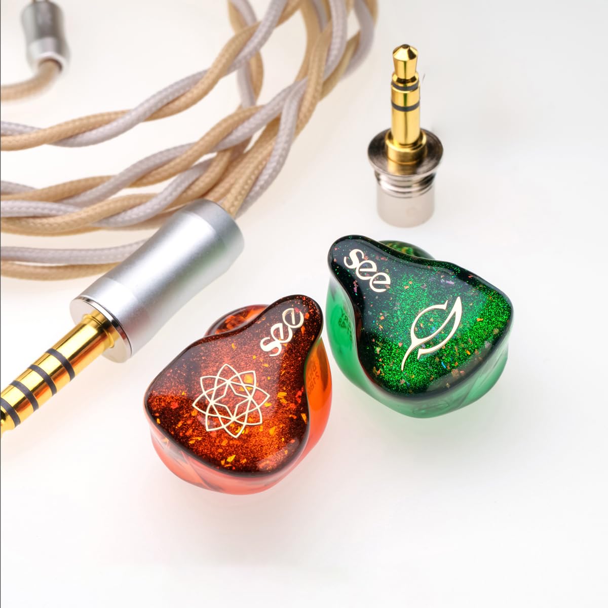 SeeAudio Bravery 24 4BA Driver IEM Earphones Knowles & Sonion Balanced Armature 3.54.4mm Modular Plug Compatible Medical-Grade Transparent Shell &
SeeAudio Bravery 24 4BA Driver IEM Earphones Knowles & Sonion Balanced Armature 3.54.4mm Modular Plug Compatible Medical-Grade Transparent Shell &