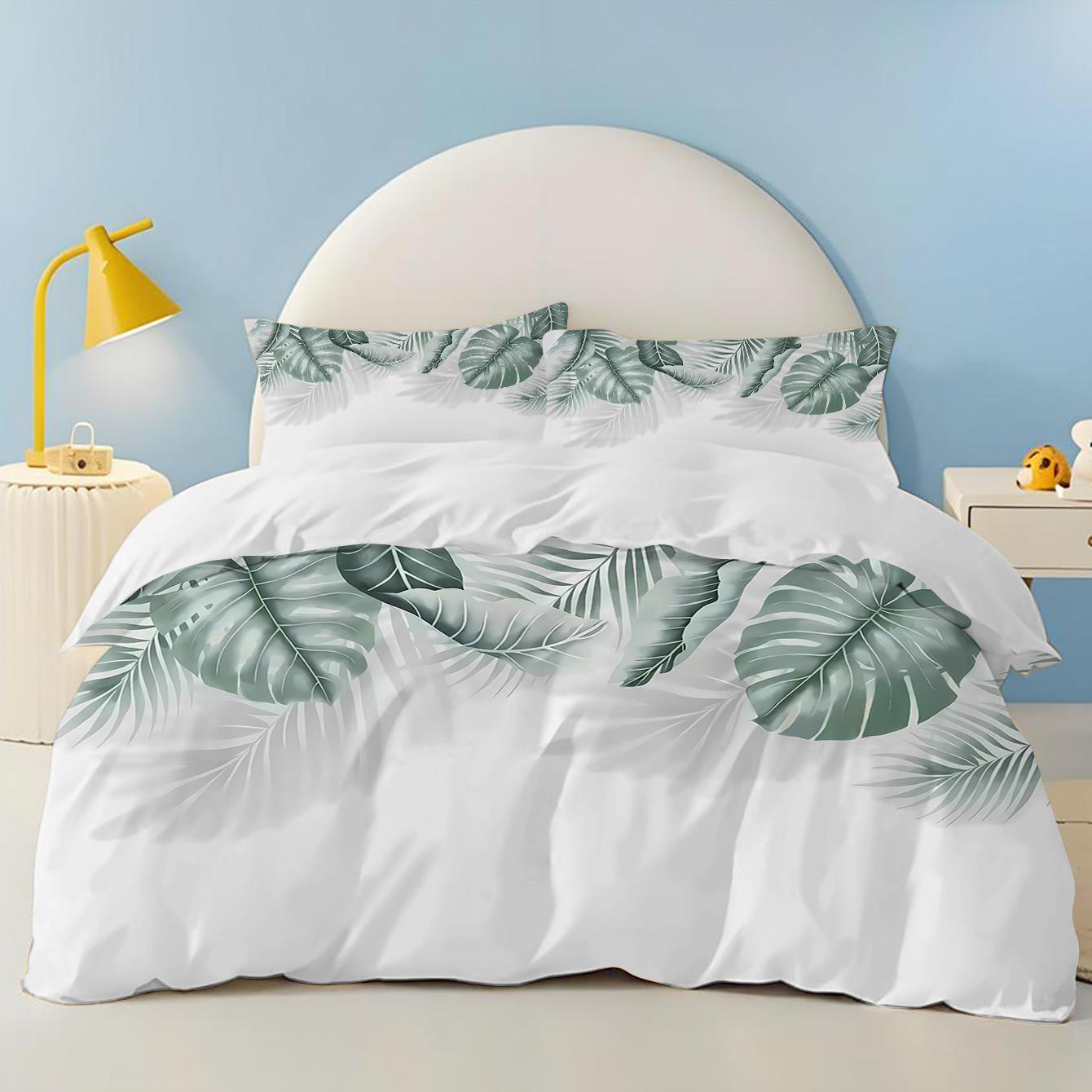 Comforter Green Leaves Christmas Gifts Pet Dog Bedding Set Polyester Suitable For Children And Adults 3-Piece Set Plant Comforter (quilt)-EU Single(135*200cm)3pcs
Comforter Green Leaves Christmas Gifts Pet Dog Bedding Set Polyester Suitable For Children And Adults 3-Piece Set Plant Comforter (quilt)-EU Single(135*200cm)3pcs