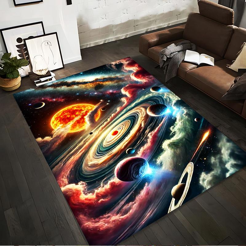 Galaxy Universe Space Theme Carpet with Planets and Nebula Design Suitable for use as an anti-slip for living room bedroom sofas 40x60cm( 15x23in )
Galaxy Universe Space Theme Carpet with Planets and Nebula Design Suitable for use as an anti-slip for living room bedroom sofas 40x60cm( 15x23in )