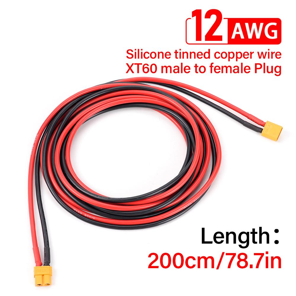12AWG XT60 Male Female Conversion Plug Connection Cable 300CM Silicone Wire Battery Connector For Lipo Battery RC Drone Car Boat
12AWG XT60 Male Female Conversion Plug Connection Cable 300CM Silicone Wire Battery Connector For Lipo Battery RC Drone Car Boat