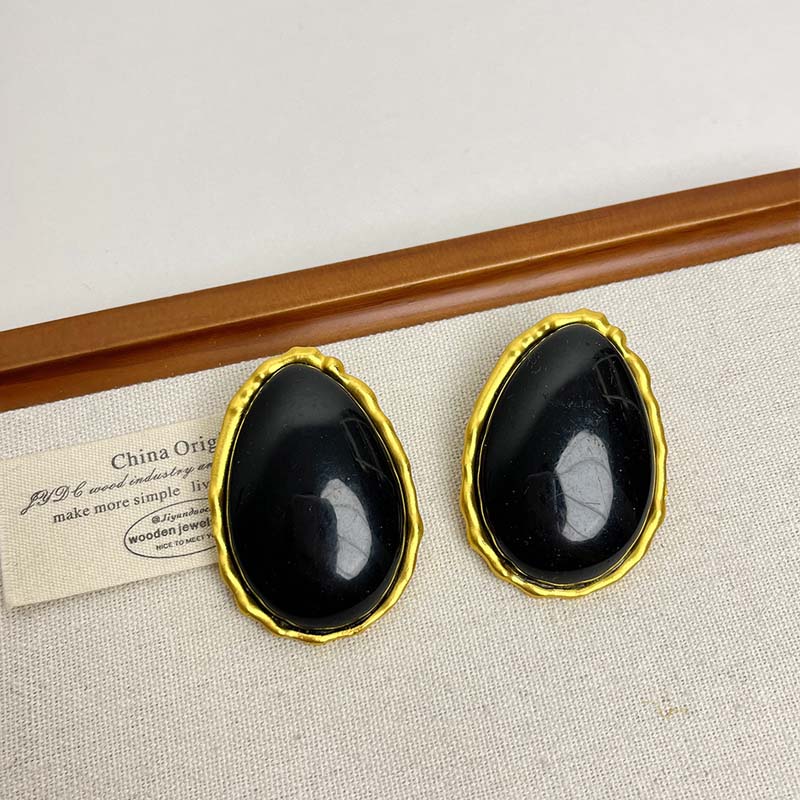 Vintage Red Resin Large Water Drop Stud Earrings For Women Exaggerated Large Oval Geometric Earrings Party Zircon Wedding Gift чорний
Vintage Red Resin Large Water Drop Stud Earrings For Women Exaggerated Large Oval Geometric Earrings Party Zircon Wedding Gift чорний