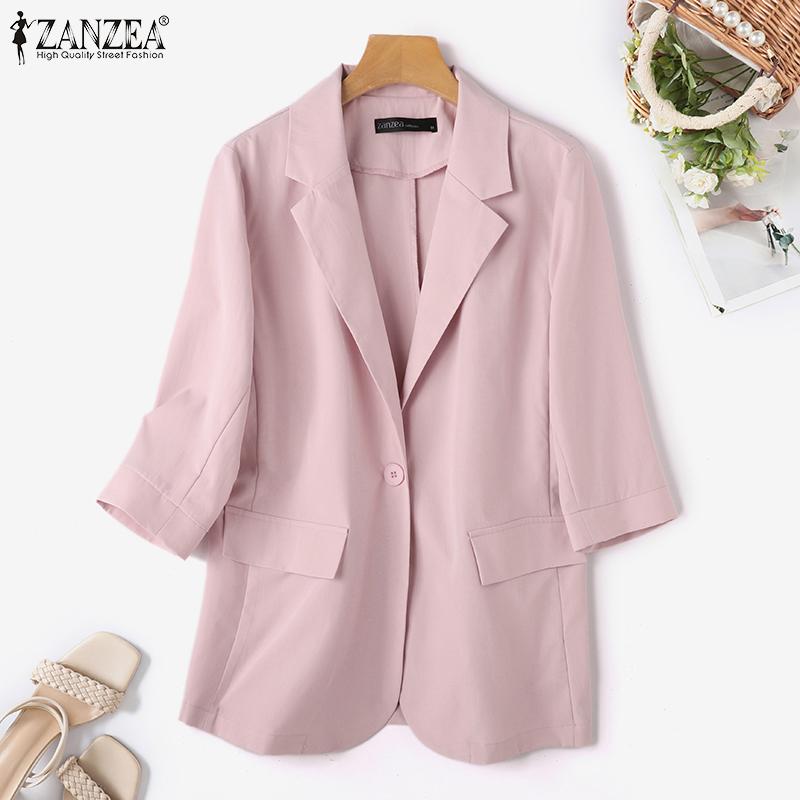 ZANZEA Женский повседневный тонкий кардиган с отложным воротником и рукавами 3/4, верхняя одежда
ZANZEA Женский повседневный тонкий кардиган с отложным воротником и рукавами 3/4, верхняя одежда