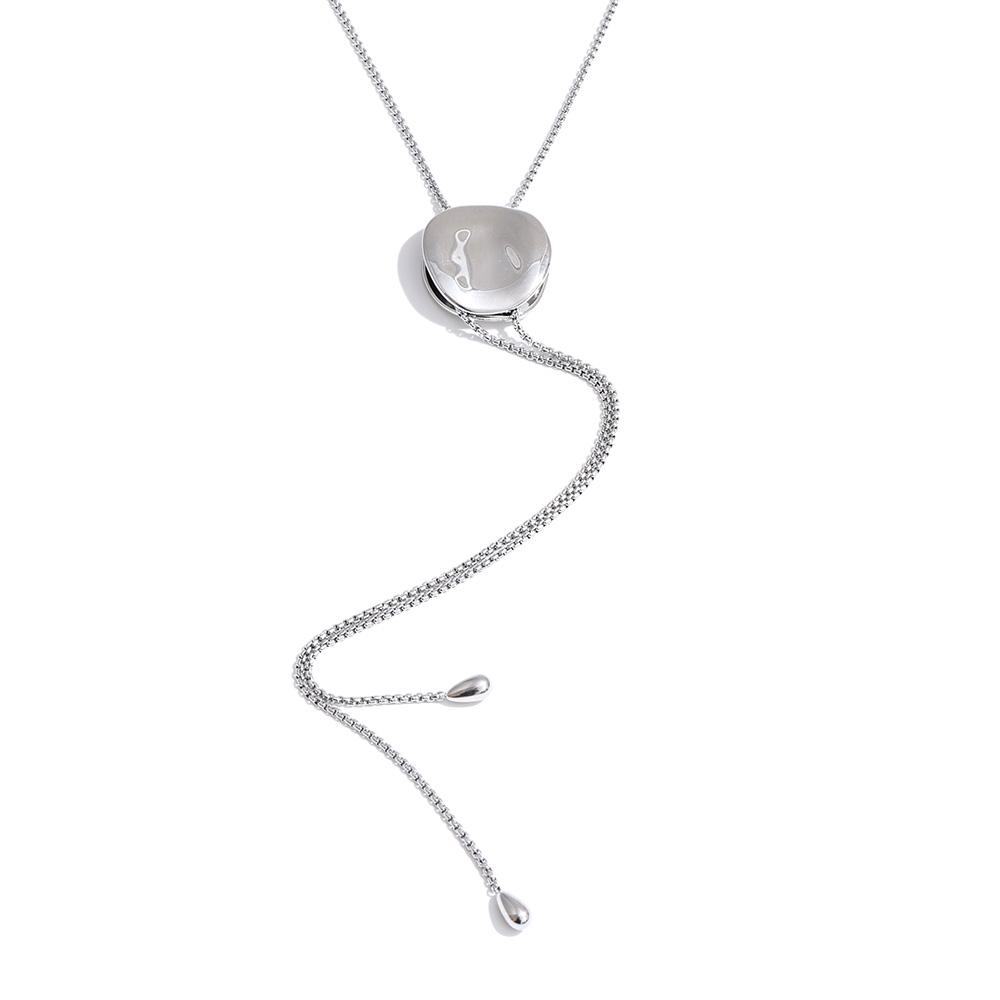 Yhpup 50+6cm Autumn Winter Stainless Steel Sweater Chain Charm Necklace Exquisite Metal Temperament Fashion Jewelry
Yhpup 50+6cm Autumn Winter Stainless Steel Sweater Chain Charm Necklace Exquisite Metal Temperament Fashion Jewelry