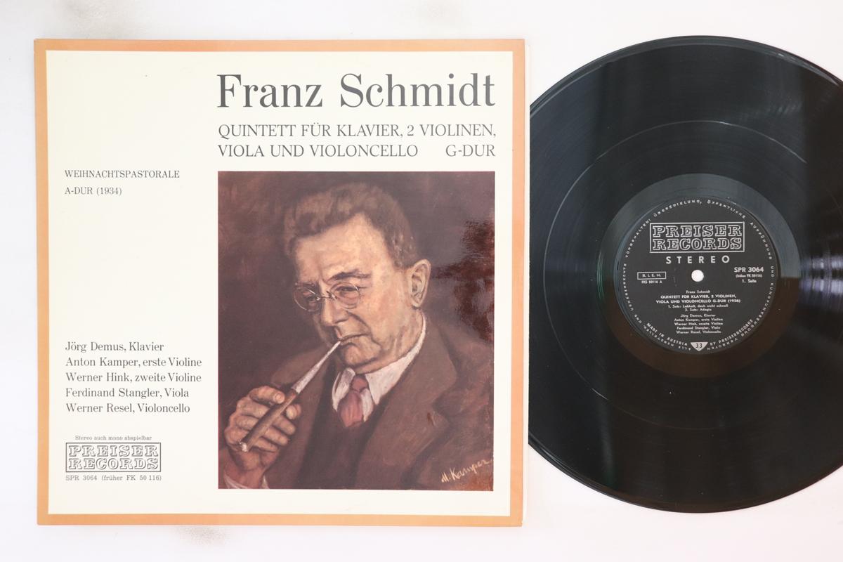 LP Record FRANZ SCHMIDT Quintett Fur Klavier 2 Violinen V SPR3064 PREISER Austria Classical Used
LP Record FRANZ SCHMIDT Quintett Fur Klavier 2 Violinen V SPR3064 PREISER Austria Classical Used