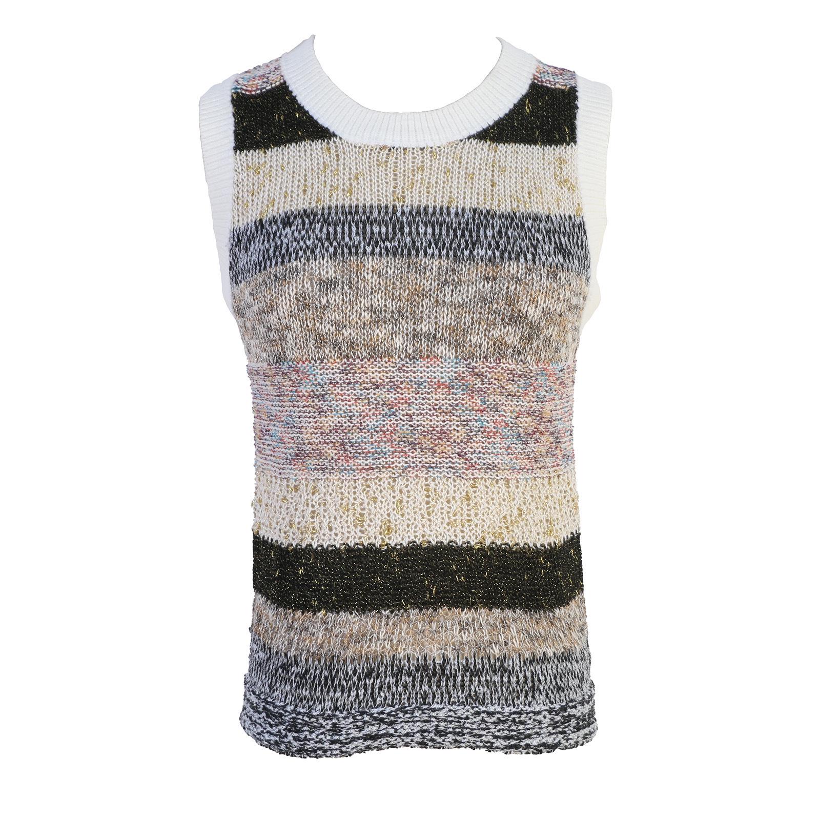 Women s Japanese Style Sleeveless Striped Tank Top - Round Neck Knit Vest for Summer Large
Women s Japanese Style Sleeveless Striped Tank Top - Round Neck Knit Vest for Summer Large