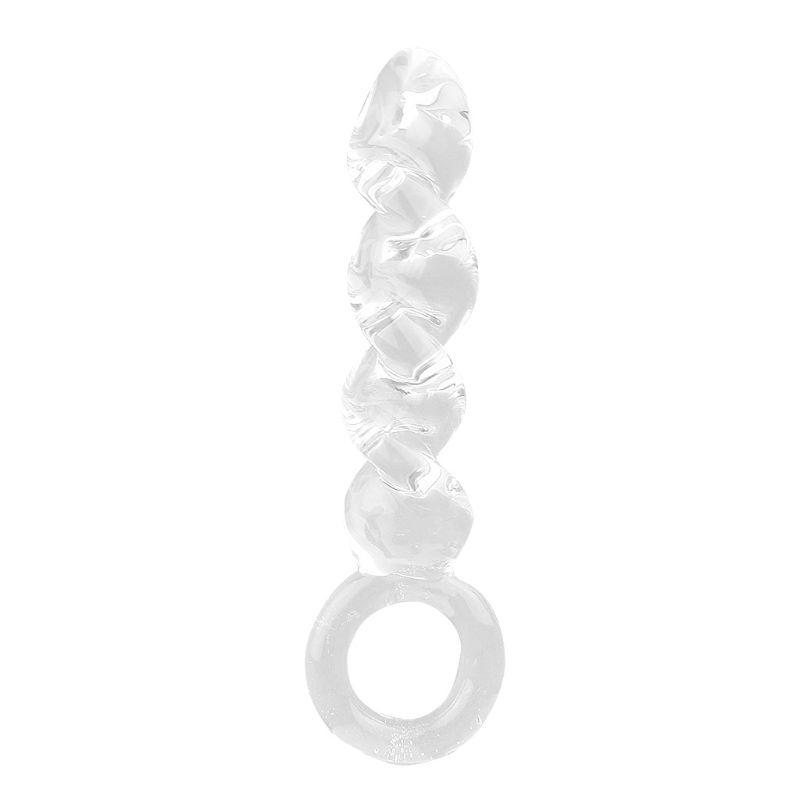 Buy Anal Plug Dildo Glass Screw Thread Butt Stimulation Women