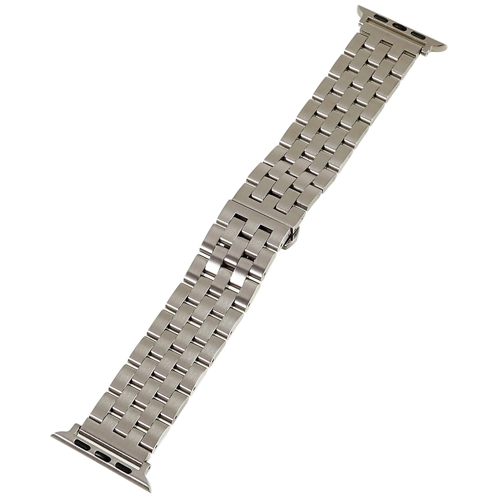 Watch Strap for Apple Watch Series 10 42mm/9 8 7 41mm/SE (2023) SE (2022) SE 6 5 4 40mm/3 2 1 38mm 5-Beads Stainless Steel Metal Wristband Silver
Watch Strap for Apple Watch Series 10 42mm/9 8 7 41mm/SE (2023) SE (2022) SE 6 5 4 40mm/3 2 1 38mm 5-Beads Stainless Steel Metal Wristband Silver