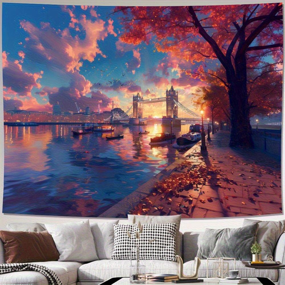 1pc Sunset Architectural Wall Hanging Tapestry Tower Bridge London Autumn Sunset Scene Peach Light Beige Polyester Fabric 74x94cm(29x37in)
1pc Sunset Architectural Wall Hanging Tapestry Tower Bridge London Autumn Sunset Scene Peach Light Beige Polyester Fabric 74x94cm(29x37in)