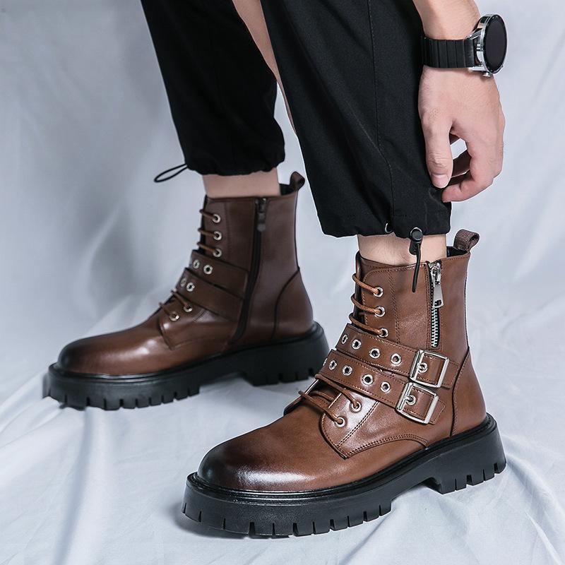 Martin boots men s boots medium tube 2025 autumn and winter new tooling boots men s thick-soled lace-up British wind locomotive boots men 38 чорний
Martin boots men s boots medium tube 2025 autumn and winter new tooling boots men s thick-soled lace-up British wind locomotive boots men 38 чорний