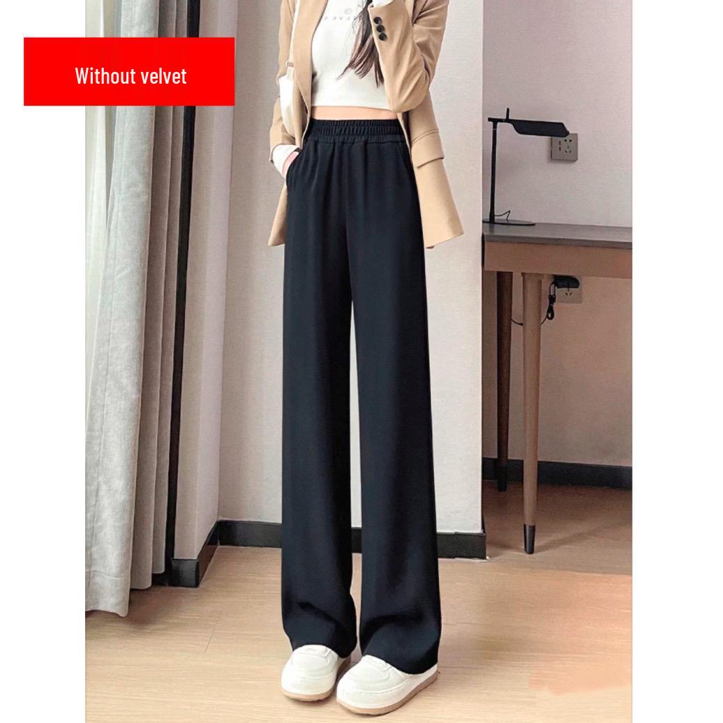 Plus Size High-Waist Thickened Pants for Autumn and Winter - Slimming Wide-Leg & Straight-Leg Options for Chubby Women 3XL (155-170 lbs) - Ships in 5 Days
Plus Size High-Waist Thickened Pants for Autumn and Winter - Slimming Wide-Leg & Straight-Leg Options for Chubby Women 3XL (155-170 lbs) - Ships in 5 Days