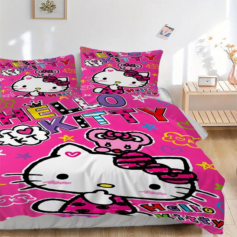 3pcs Hello Kitty Bedding Set. Soft and Comfortable with No Core Included (1x Duvet Cover + 2x Pillow Covers) yy251031090 135x200cm
3pcs Hello Kitty Bedding Set. Soft and Comfortable with No Core Included (1x Duvet Cover + 2x Pillow Covers) yy251031090 135x200cm