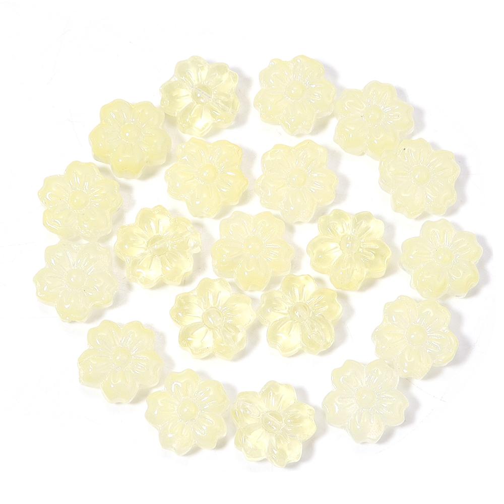 30pcs/lot 14mm Cherry Blossom Glass Beads Colorful Flower Lampwork Beads Loose Spacer Beads For Jewelry Making DIY Accessories жовтий
30pcs/lot 14mm Cherry Blossom Glass Beads Colorful Flower Lampwork Beads Loose Spacer Beads For Jewelry Making DIY Accessories жовтий