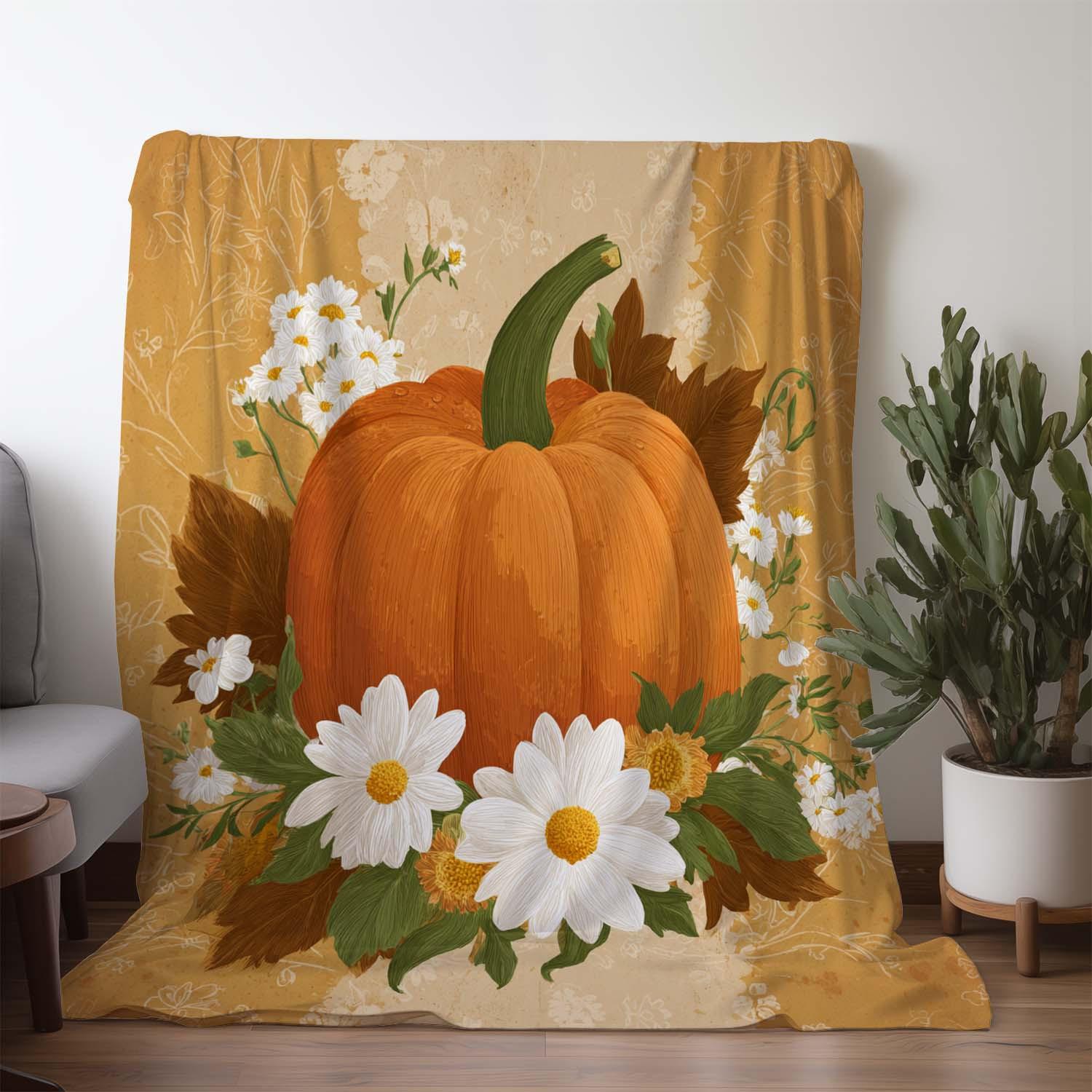 1pc Sdoo Flannel Blanket - Autumn Floral Pumpkin Print Retro Style, Soft Warm All-Season Throw for Sofa Bed Car Office Camping, 130x150cm
1pc Sdoo Flannel Blanket - Autumn Floral Pumpkin Print Retro Style, Soft Warm All-Season Throw for Sofa Bed Car Office Camping, 130x150cm