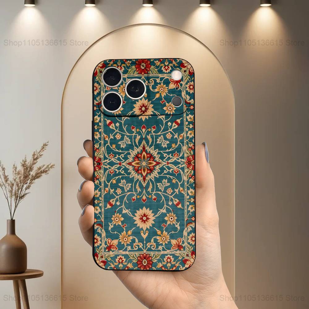 Persian Carpet Floral Pattern Case For iPhone 15,17,16,12,14,13,11,Plus,Pro Max,XS,X,Mini,8,7,XR,SE,Soft Silicone Black iPhone13PRO
Persian Carpet Floral Pattern Case For iPhone 15,17,16,12,14,13,11,Plus,Pro Max,XS,X,Mini,8,7,XR,SE,Soft Silicone Black iPhone13PRO