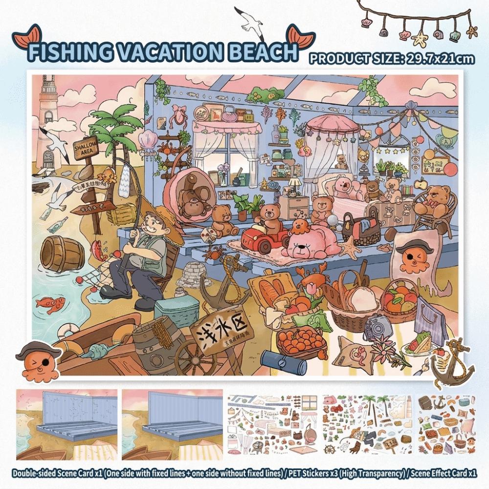2 Themes Miniature Landscapes Stickers Collection 3D DIY Cabin Scene Sticker Children Activity A
2 Themes Miniature Landscapes Stickers Collection 3D DIY Cabin Scene Sticker Children Activity A