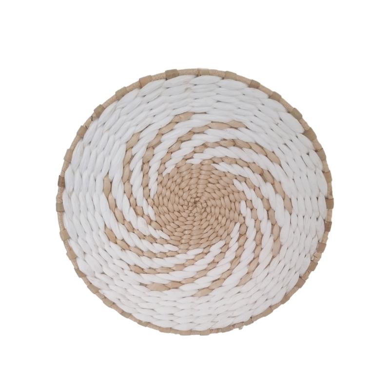 Настенная корзина Декор Подвесной настенный декор Ручная работа Настенное украшение из ротанга