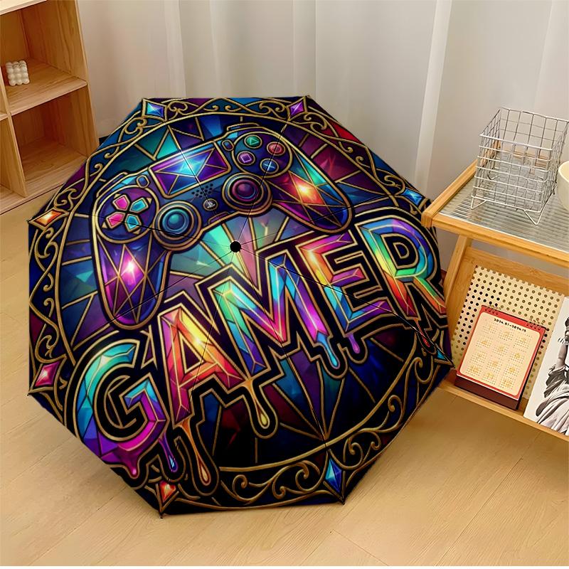 Gamer Gamepad Art Printed umbrella windproof folding umbrella portable sun and rain umbrella suitable for gifting
Gamer Gamepad Art Printed umbrella windproof folding umbrella portable sun and rain umbrella suitable for gifting